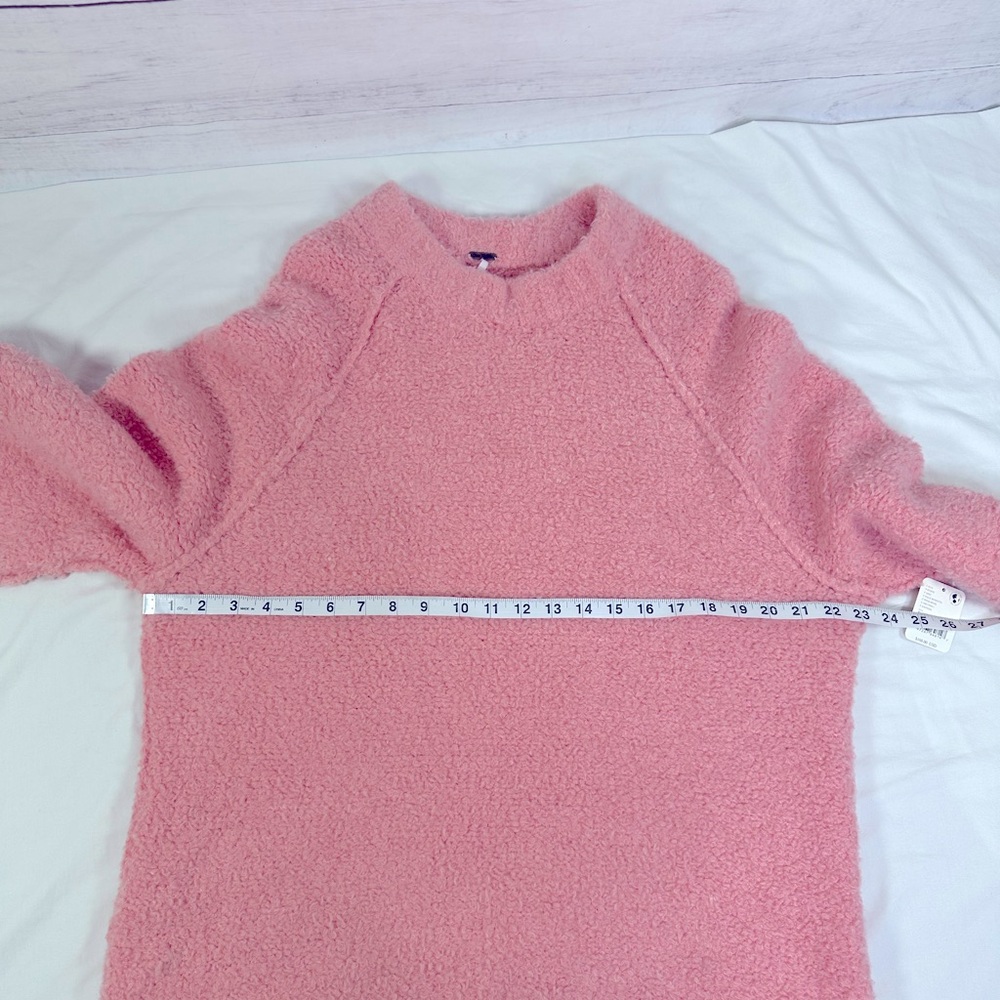NWT Free People Teddy Sweater Tunic Pale‎ Rosette Size S - Picture 8 of 9